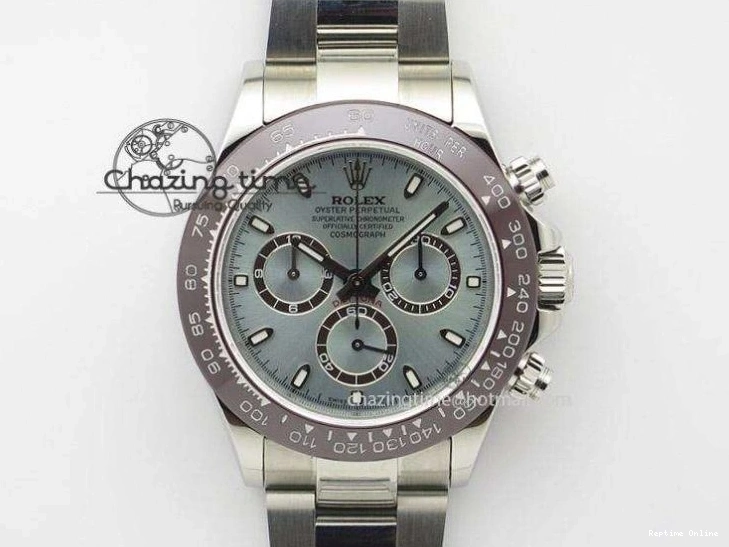 0521 Day-Date 40mm 228206 SS Noob 1:1 Best Edition Quadrant Textured Ice Blue Dial On SS Bracelet A Timeless 3801